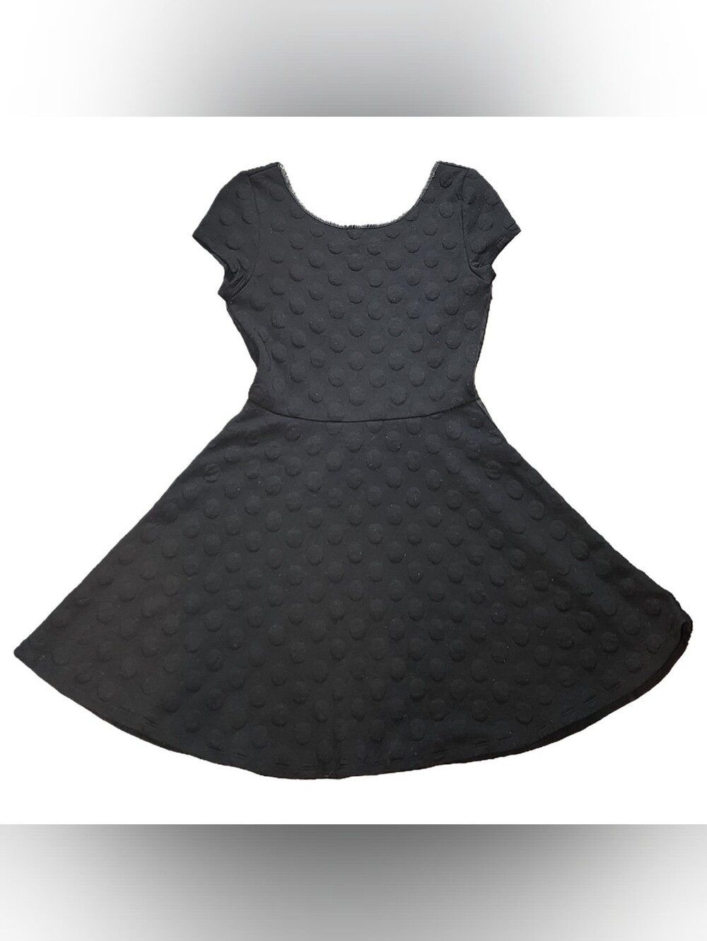 Black THML Polka Dot Short Sleeve Dress